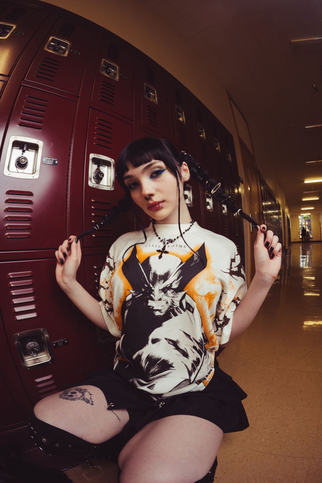 Claws Of Rage American Classic Oversized Tee in Butter
