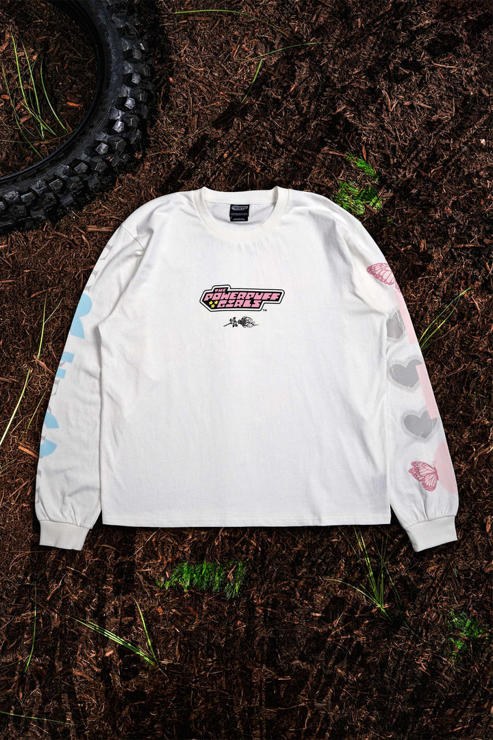 Bubbles Harmony Midnight L/S Tee in White