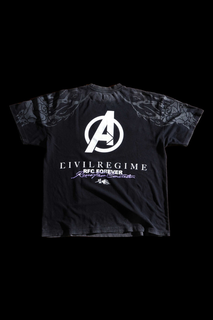 Beyond The Shadow American Classic Oversized Tee in Vintage Black
