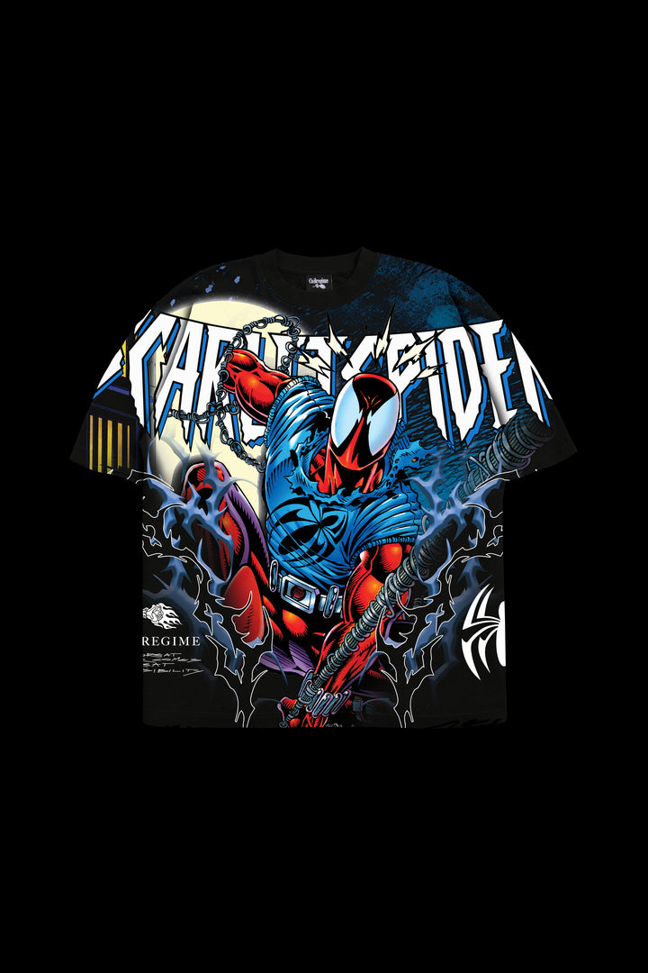 Scarlet Crawler American Classic Oversized Tee in Vintage Black (PRE-ORDER)
