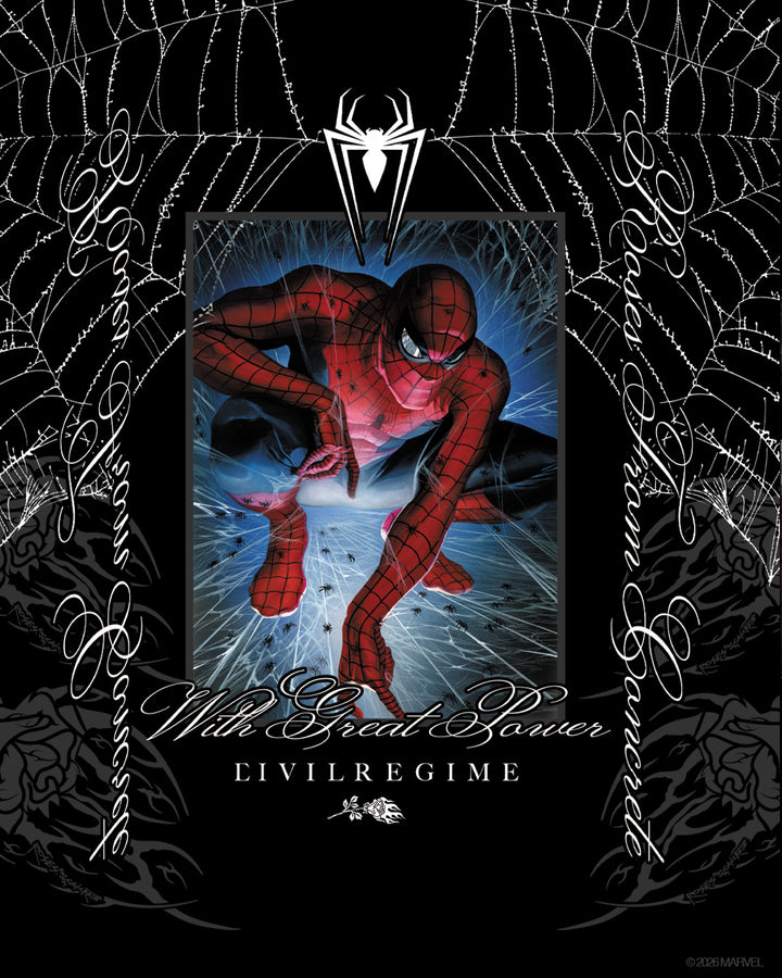 Spider Sense American Classic Oversized Tee in Black