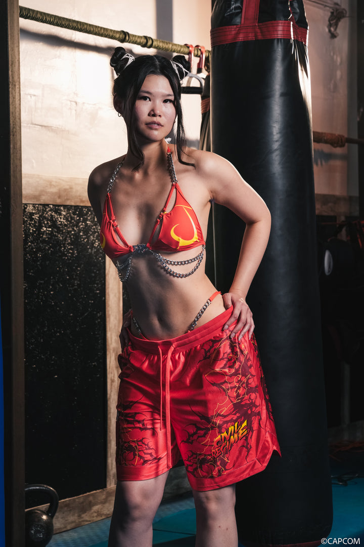 Arcade Legacy Chainkini Top in E-Red