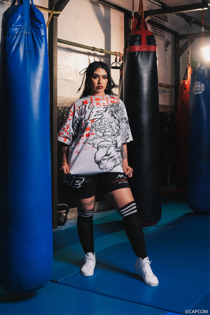 The Destined Warrior SBS 199X Oversized Tee in White