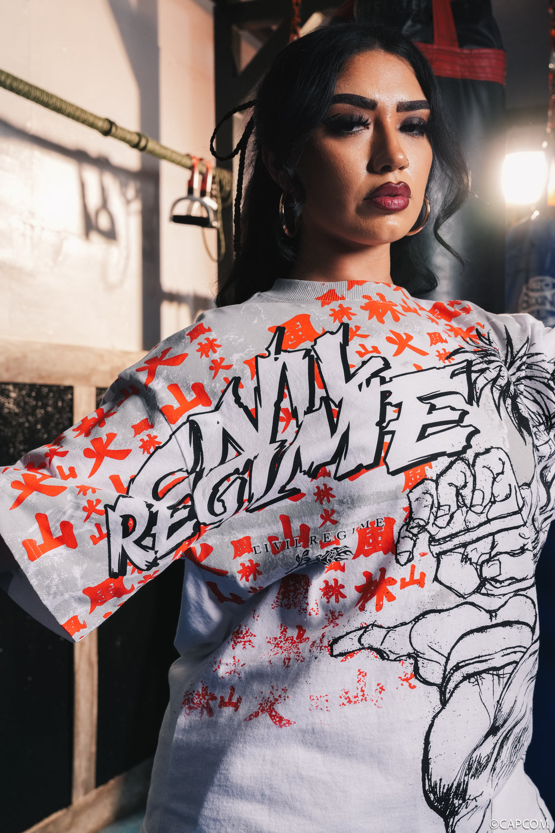 The Destined Warrior SBS 199X Oversized Tee in White