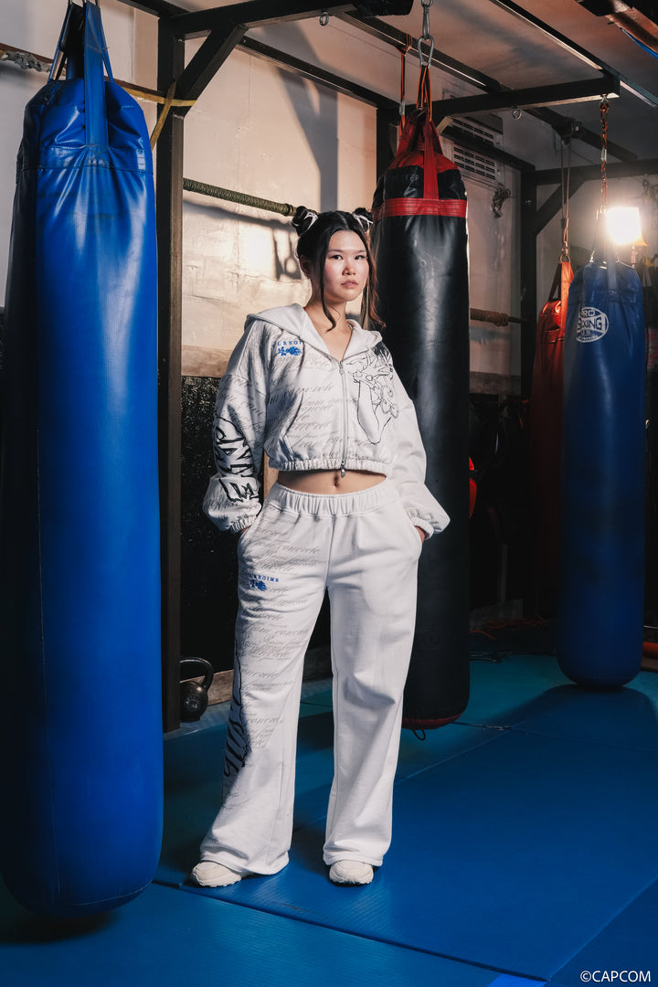 Strongest Rose Ultra Cropped Zip Hoodie in Butter
