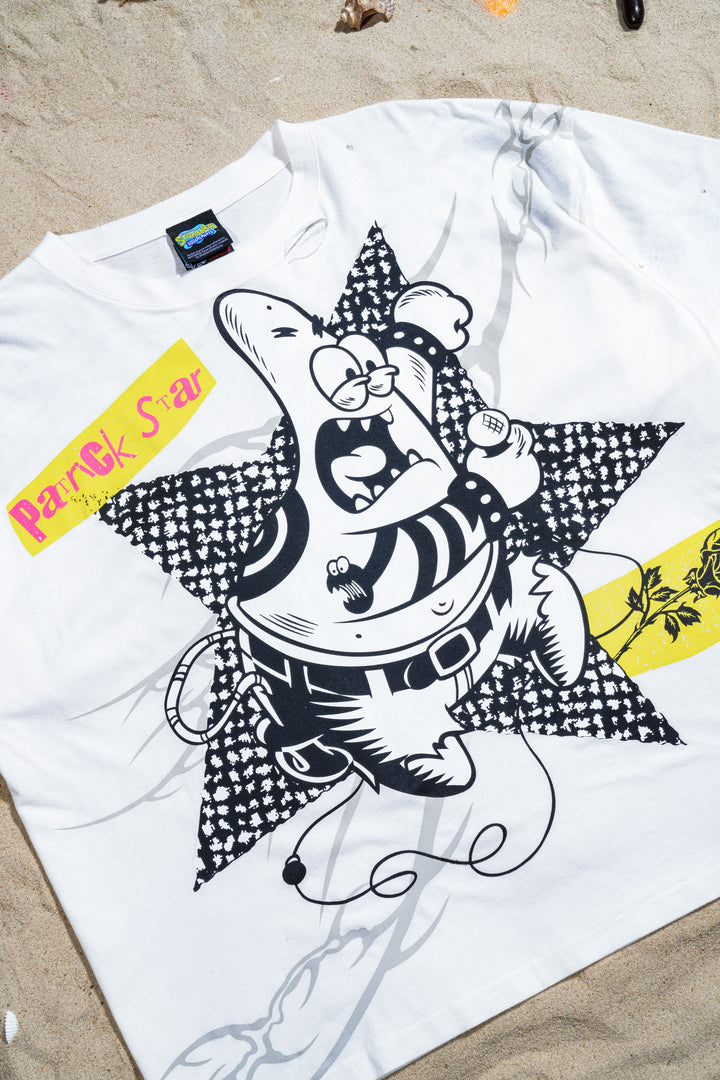 Angry Star Everyday Basic Tee in Butter