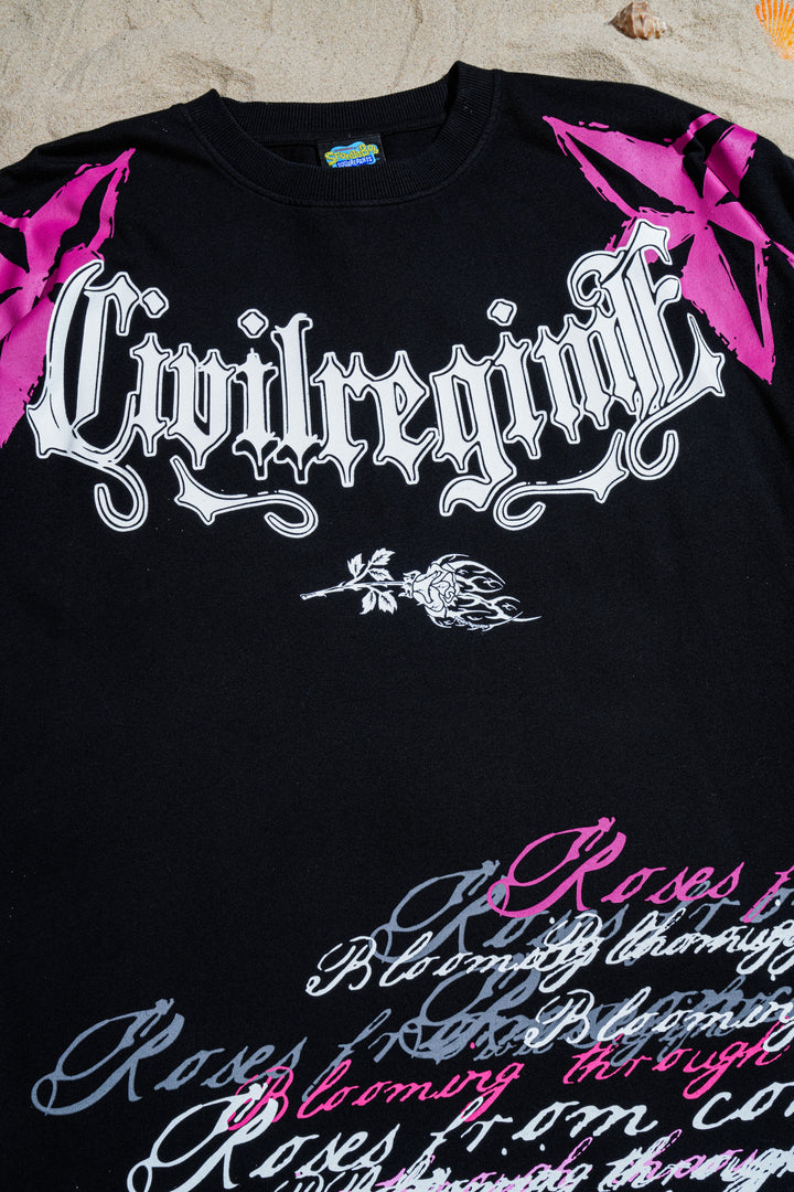 Tats On Pat American Classic Oversized Tee in Black