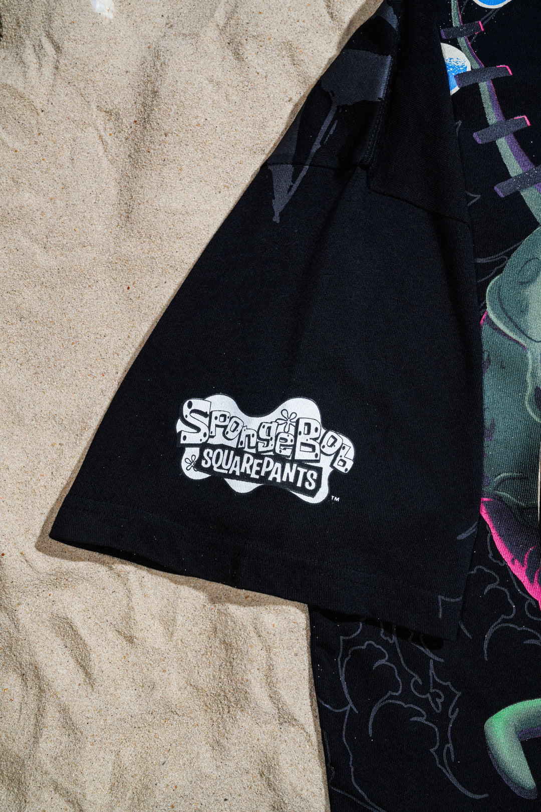 Barnacle Burnouts American Classic Oversized Tee in Black