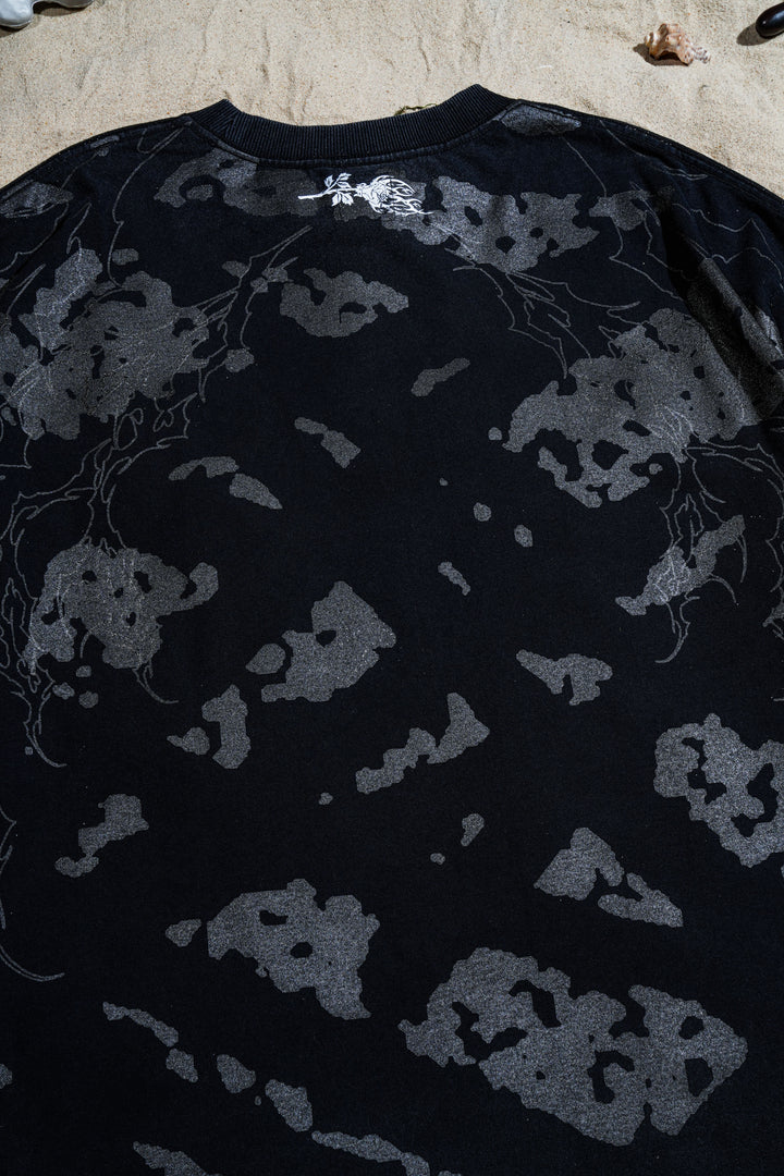 Krust Punk "Side By Side" 199X Oversized Tee in Vintage Black