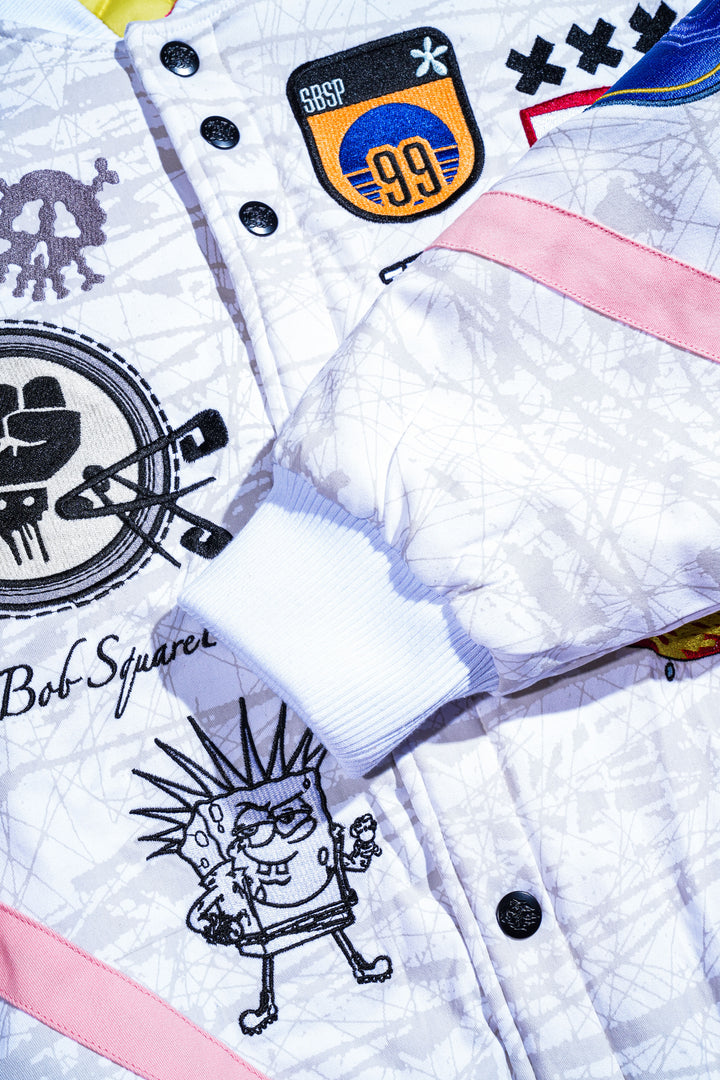 Team Bikini Bottom Racing Jacket in White