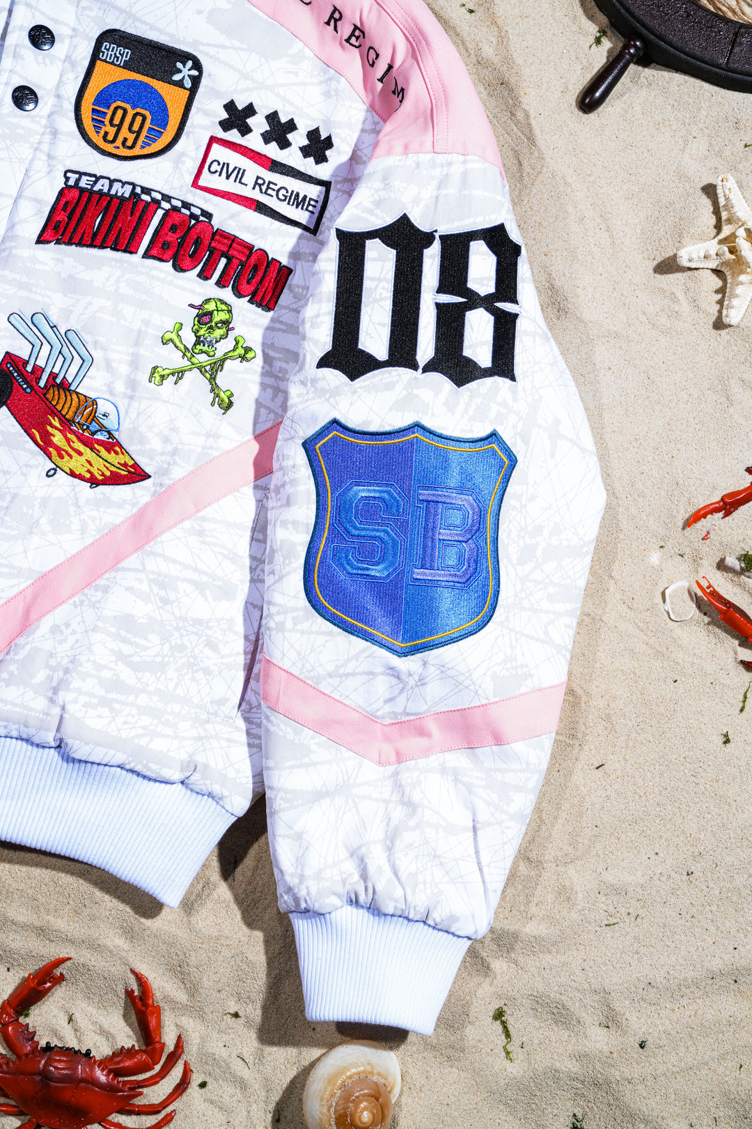 Team Bikini Bottom Racing Jacket in White