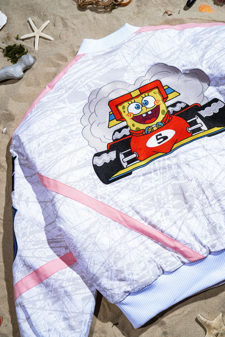 Team Bikini Bottom Racing Jacket in White