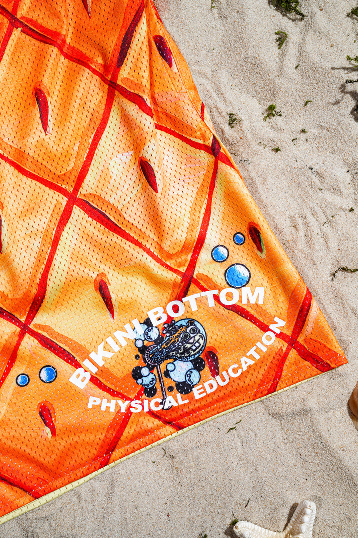 Jellyfish Drills Reversible Mesh Shorts in Yellow Orange