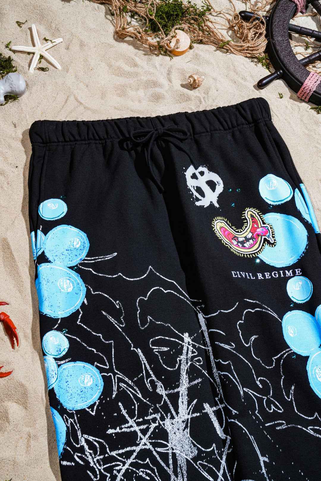 Bikini Bottom Eternal Wide Leg Pants in Black