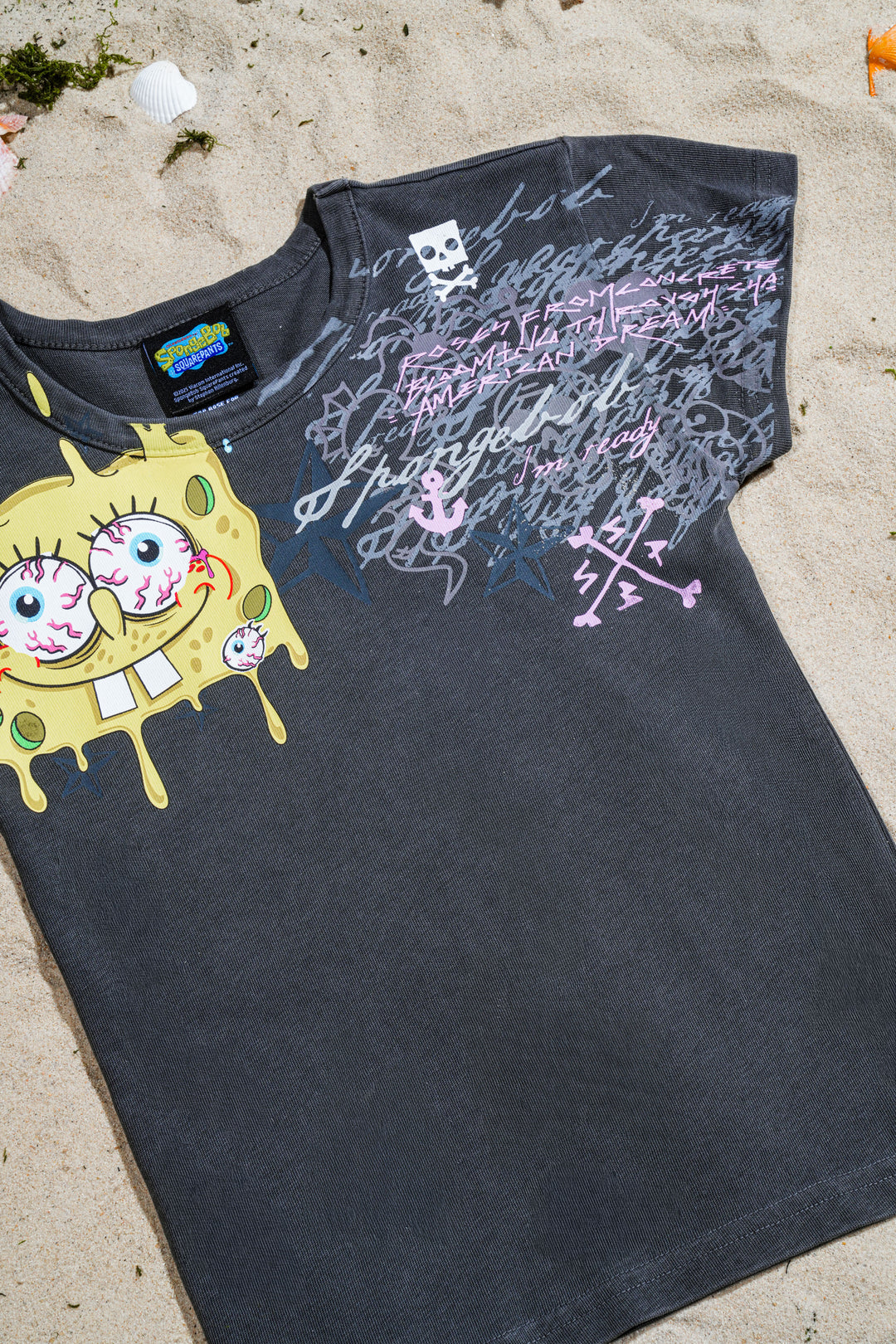 Low Tide Baby Tee in Vintage Ashes
