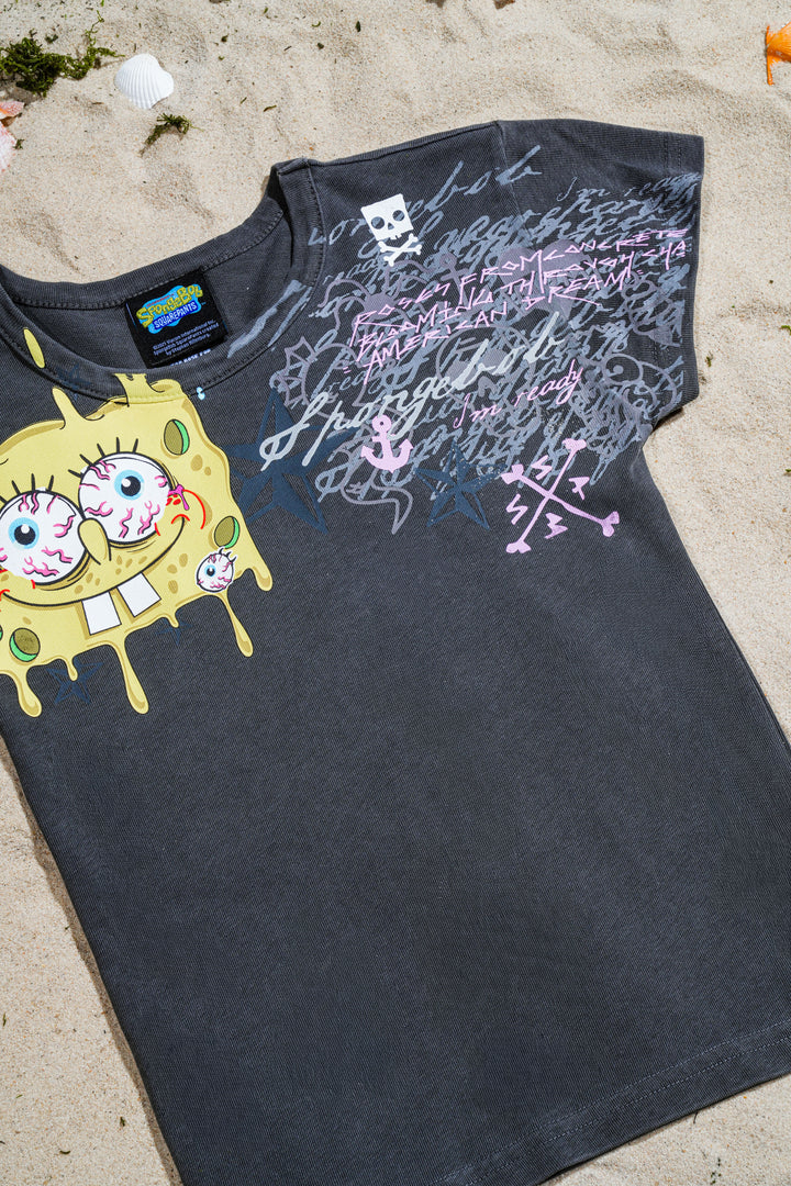 Low Tide Baby Tee in Vintage Ashes