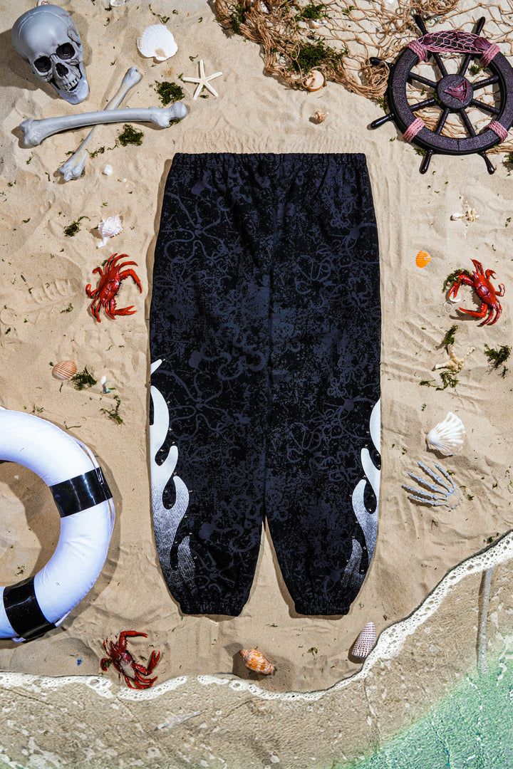 Rok Bottom Lounger Sweat Pants in Vintage Black