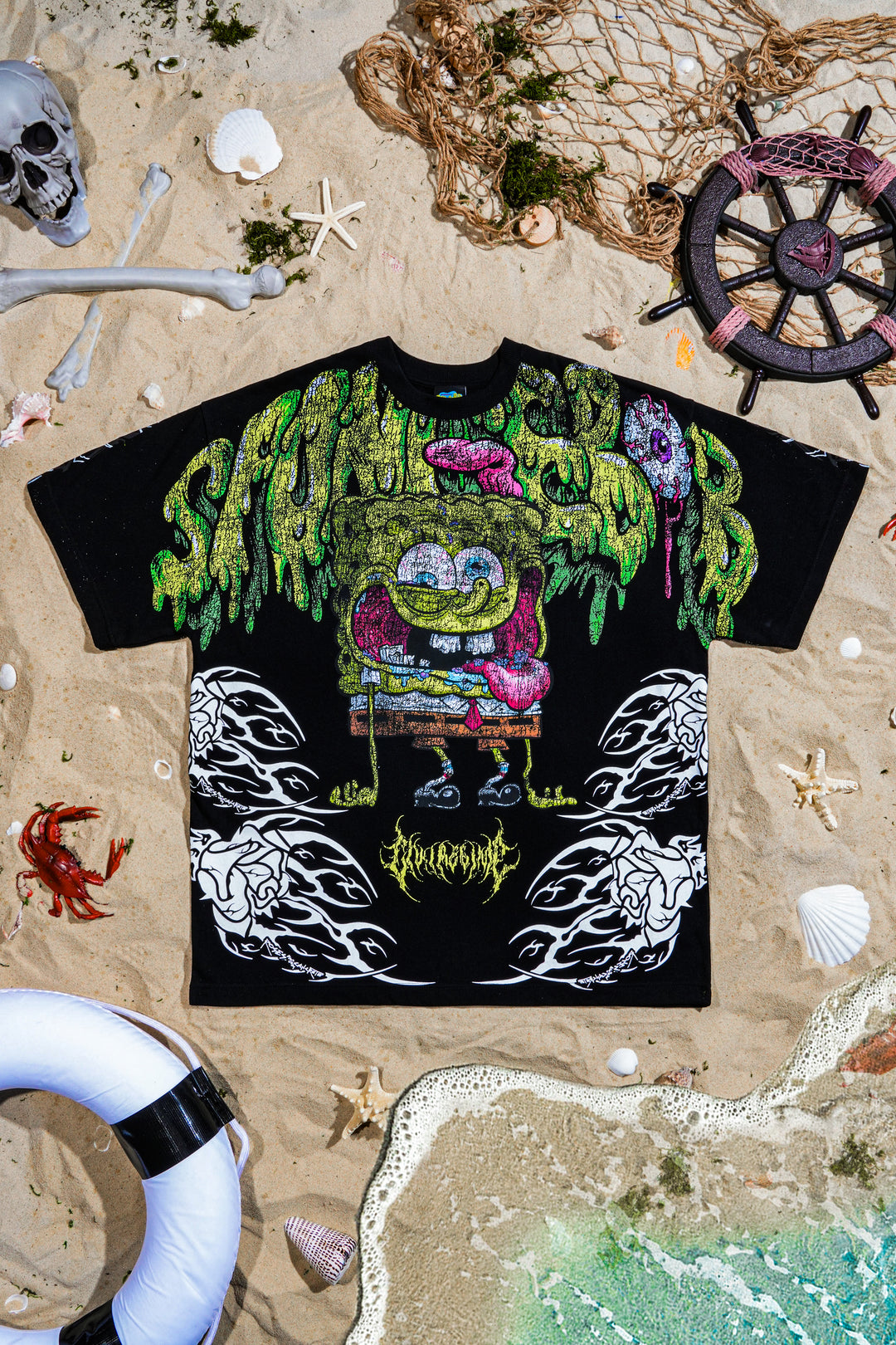 Ugly And Proud American Classic Oversized Tee in Black