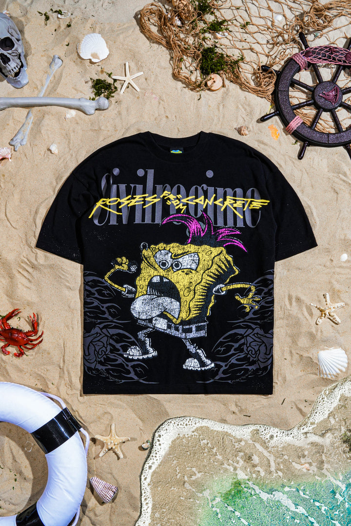 Punkbob American Classic Oversized Tee in Black