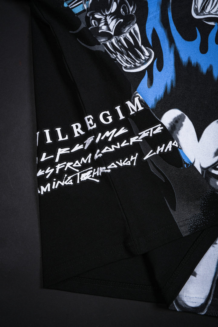 Lord Of The Underworld Boxy Tee in Black