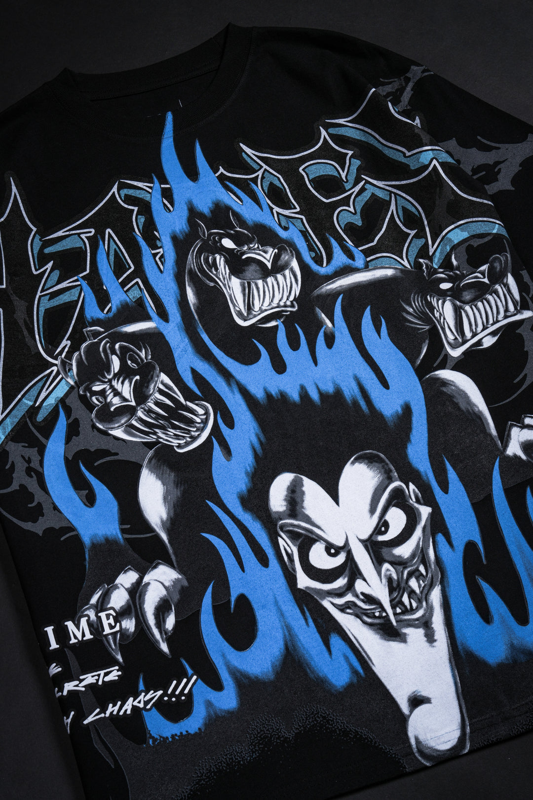 Lord Of The Underworld Boxy Tee in Black