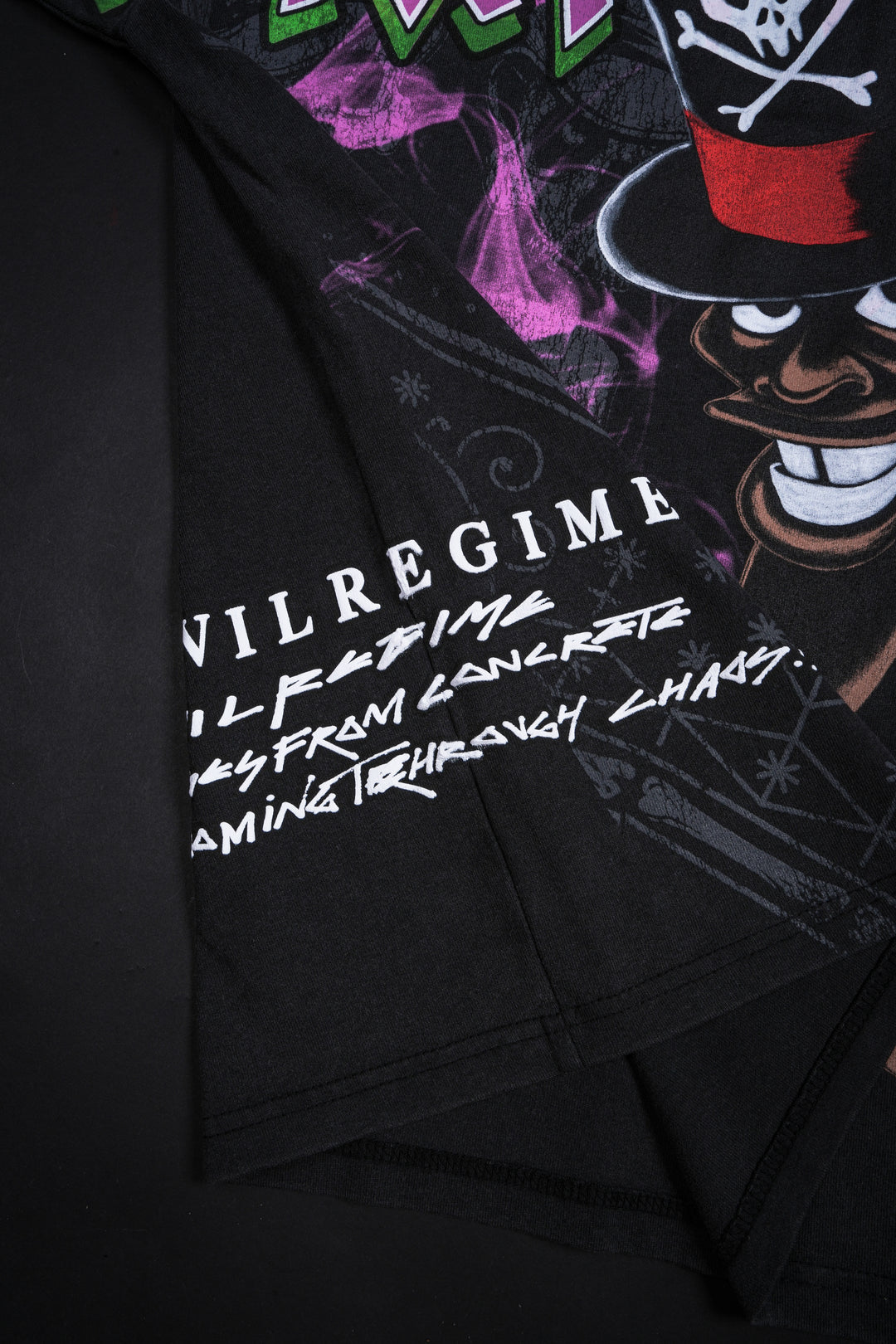 Shadow Man Boxy Tee in Vintage Black
