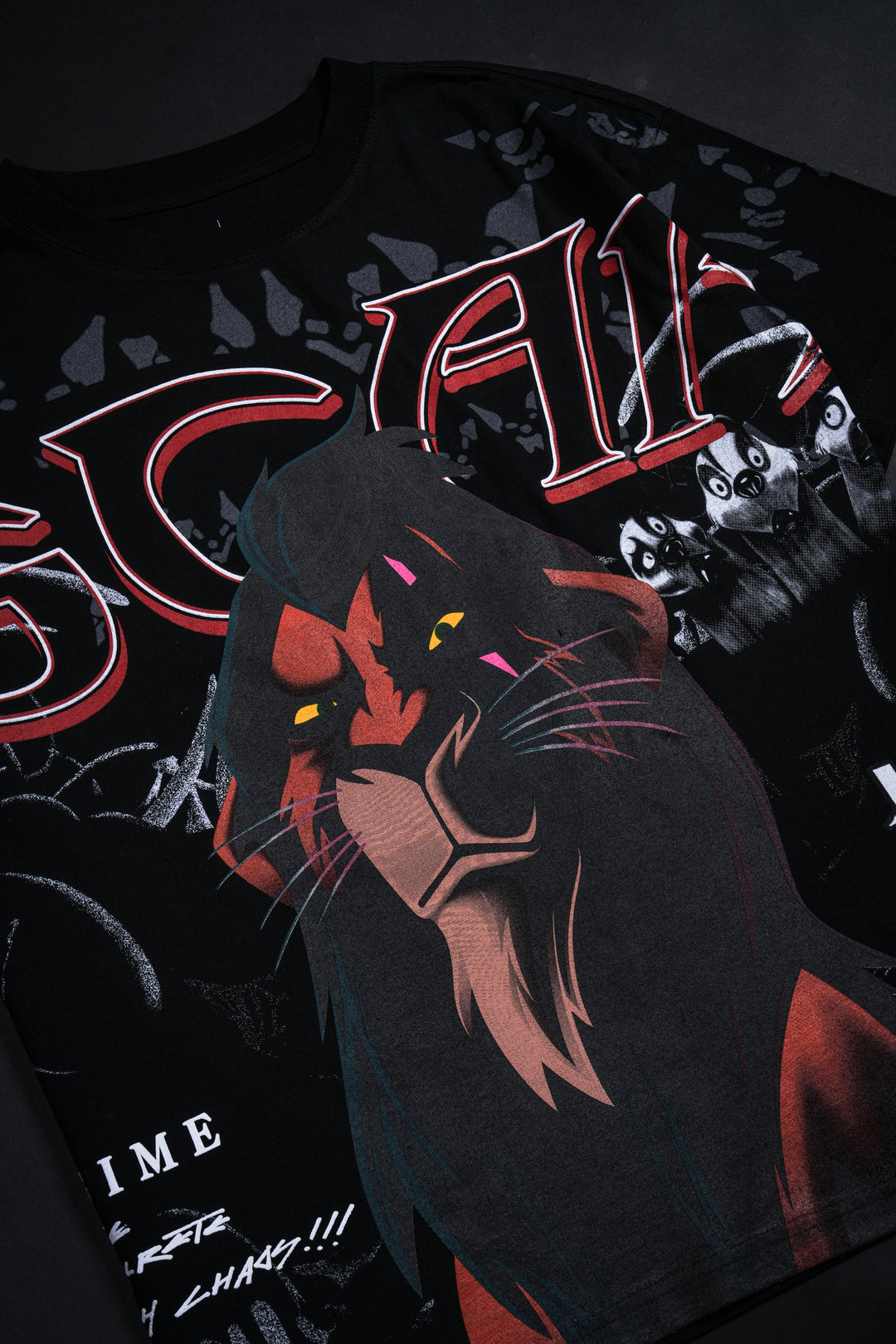 Sire Scar Boxy Tee in Black