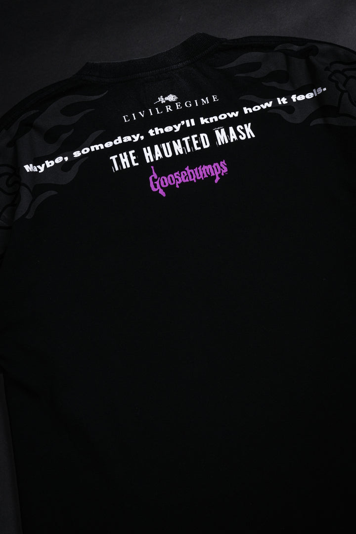 Haunted Mask American Classic Oversized Tee in Vintage Black