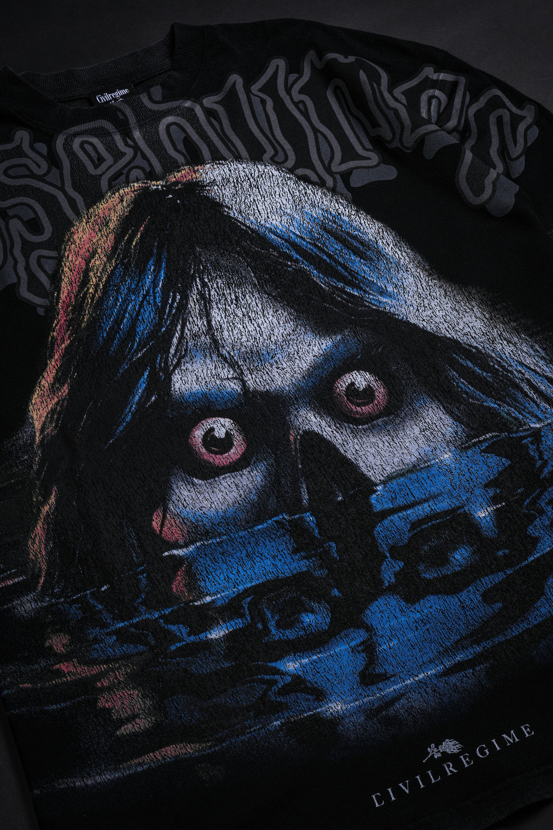 Camp Cold Lake American Classic Oversized Tee in Vintage Black