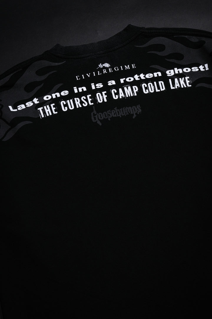 Camp Cold Lake American Classic Oversized Tee in Vintage Black