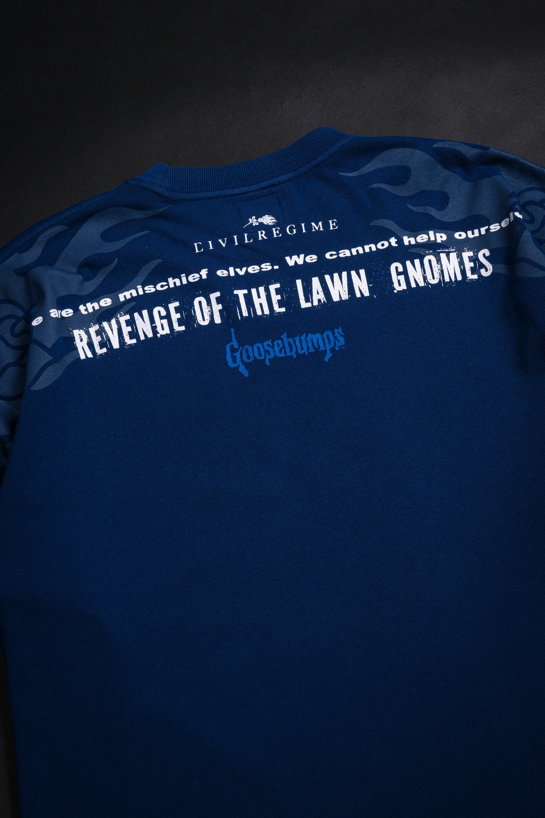 Lawn Gnomes American Classic Oversized Tee in Deep Sea Blue