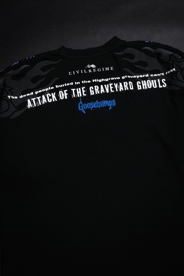 Graveyard Ghouls American Classic Oversized Tee in Black