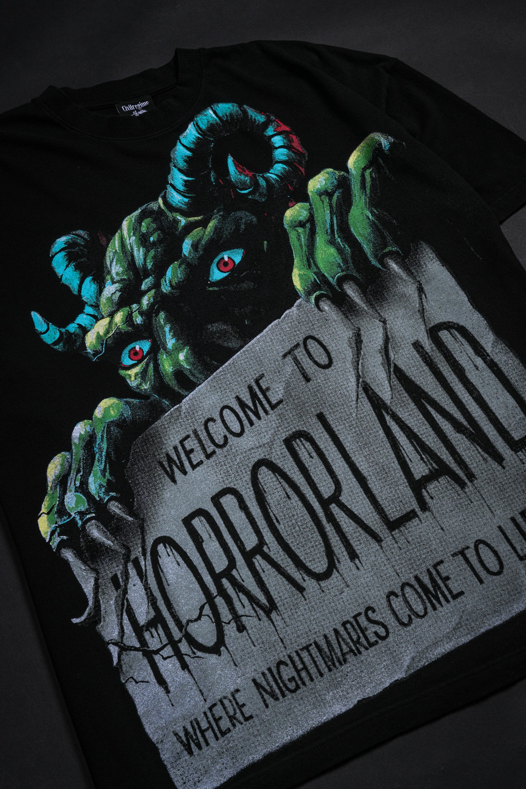 Horrorland American Classic Oversized Tee in Black