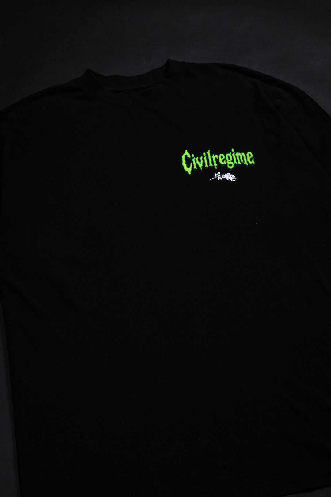 Fright Night American Classic Oversized Tee in Black