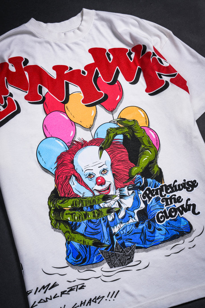 Pennywise Chaos American Classic Oversized Tee in Butter