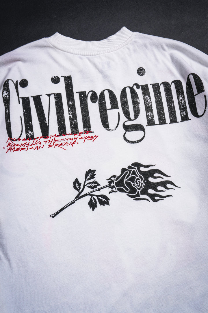 Pennywise Chaos American Classic Oversized Tee in Butter