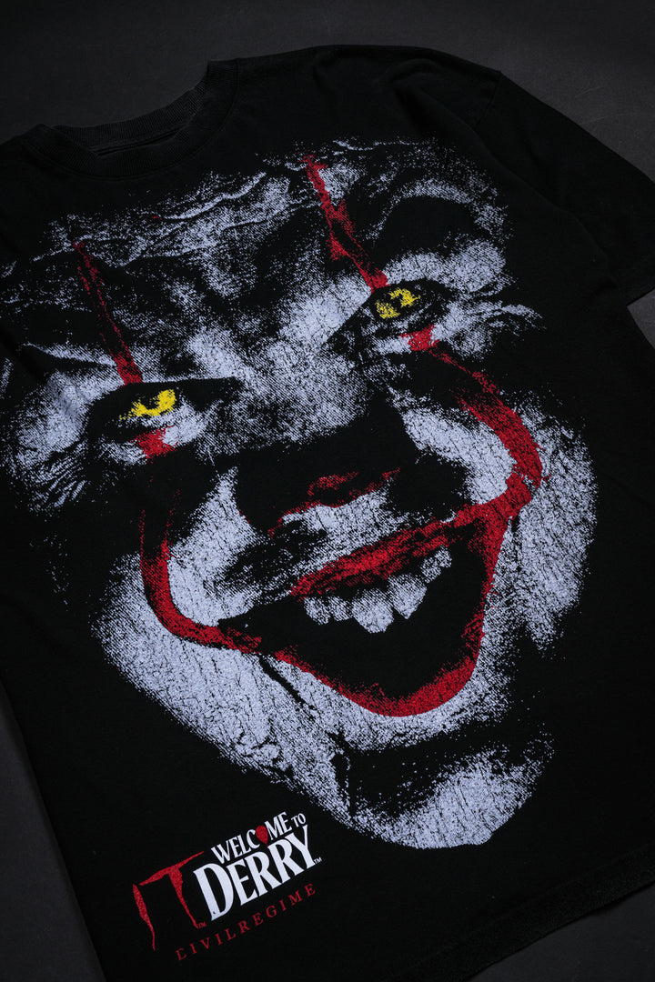Rose Clown American Classic Oversized Tee in Vintage Black