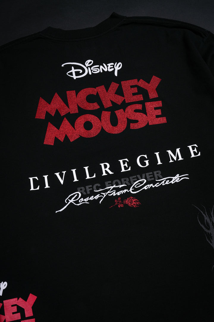 Count Mickey "SBS" 199X Oversized Tee in Black