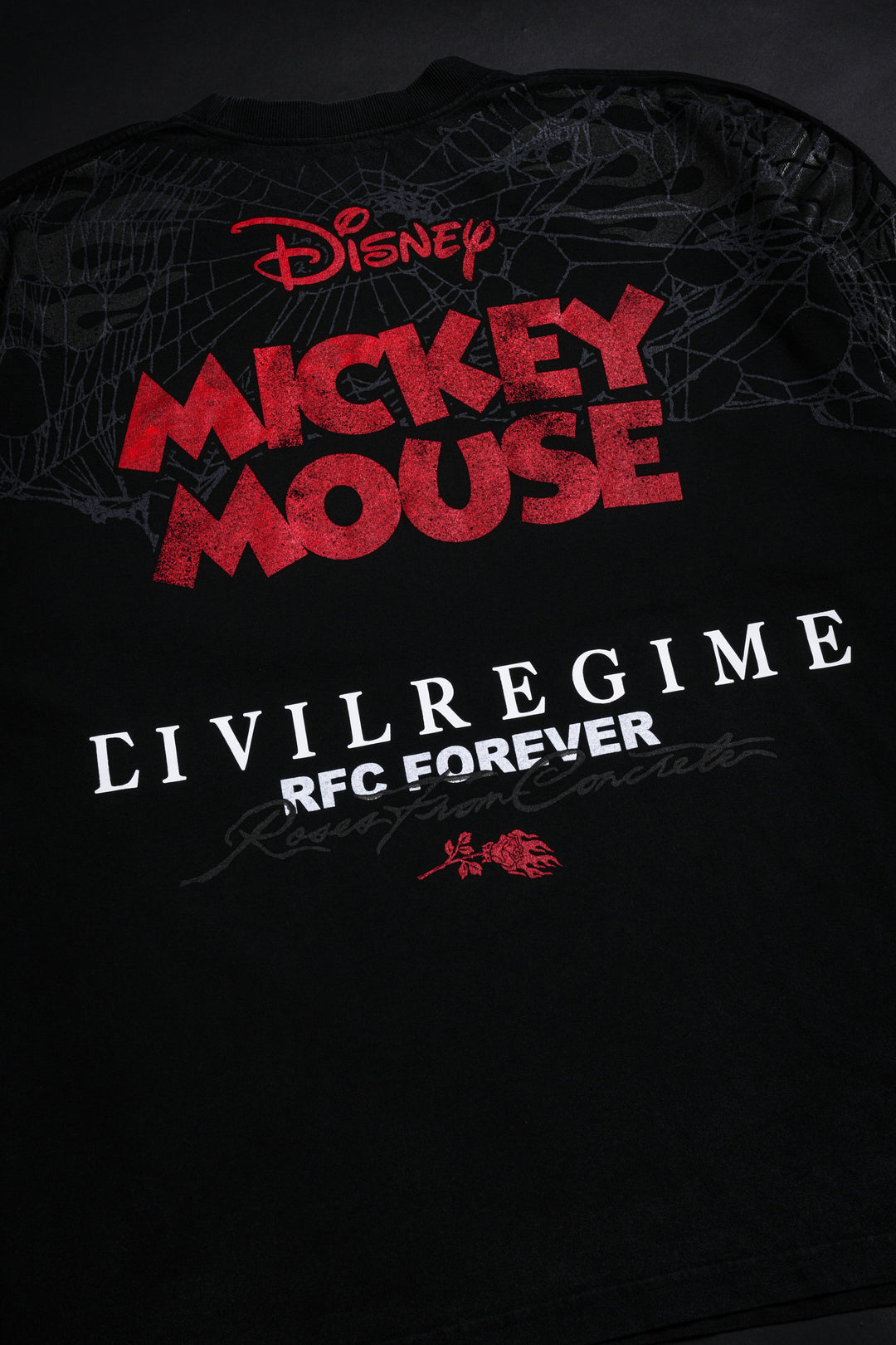 Mickey Glare 199X Oversized Tee in Vintage Black