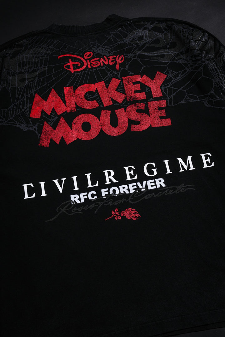 Mickey Glare 199X Oversized Tee in Vintage Black