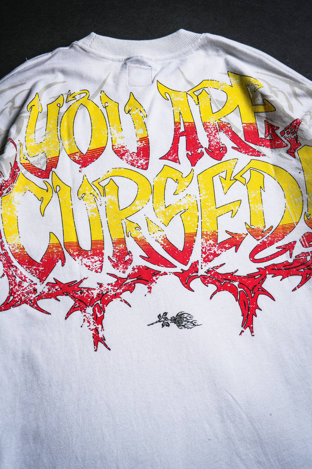 You Are Cursed American Classic Oversized Tee in Butter