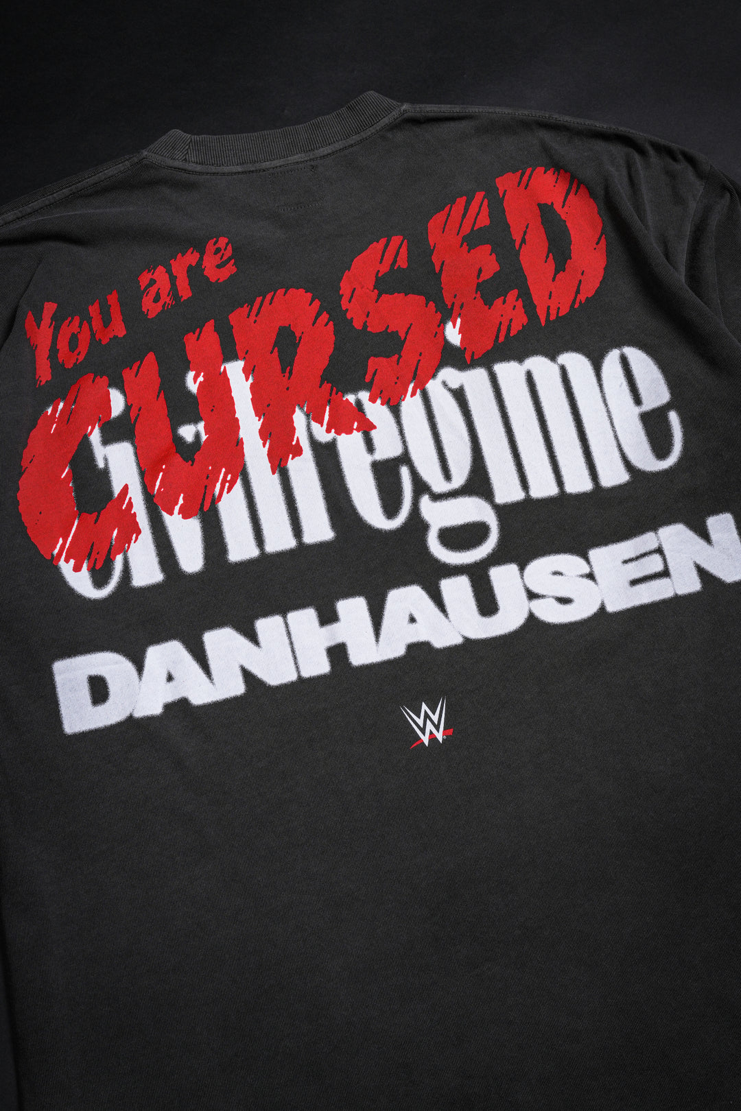 Cursed Regime American Classic Oversized Tee in Vintage Ashes