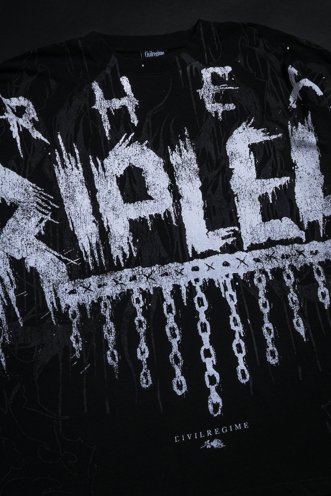 Rage Against Mami American Classic Oversized Tee in Vintage Black