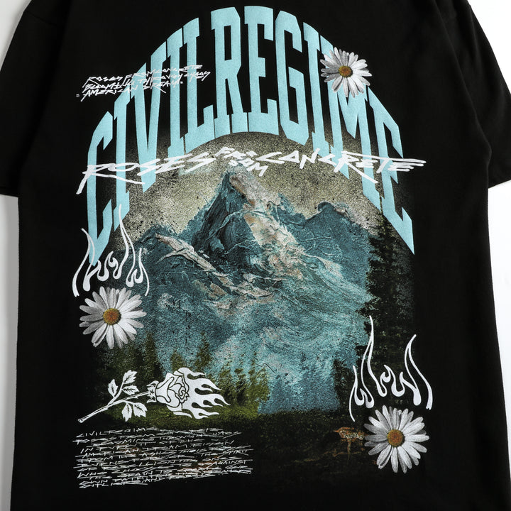 New Heights V2 American Classic Oversized Tee in Black