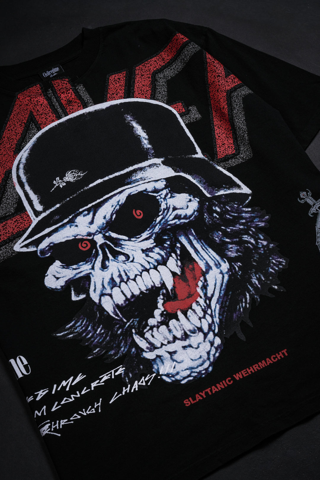 Slaytanic Wehrmacht SBS 199X Oversized Tee in Black