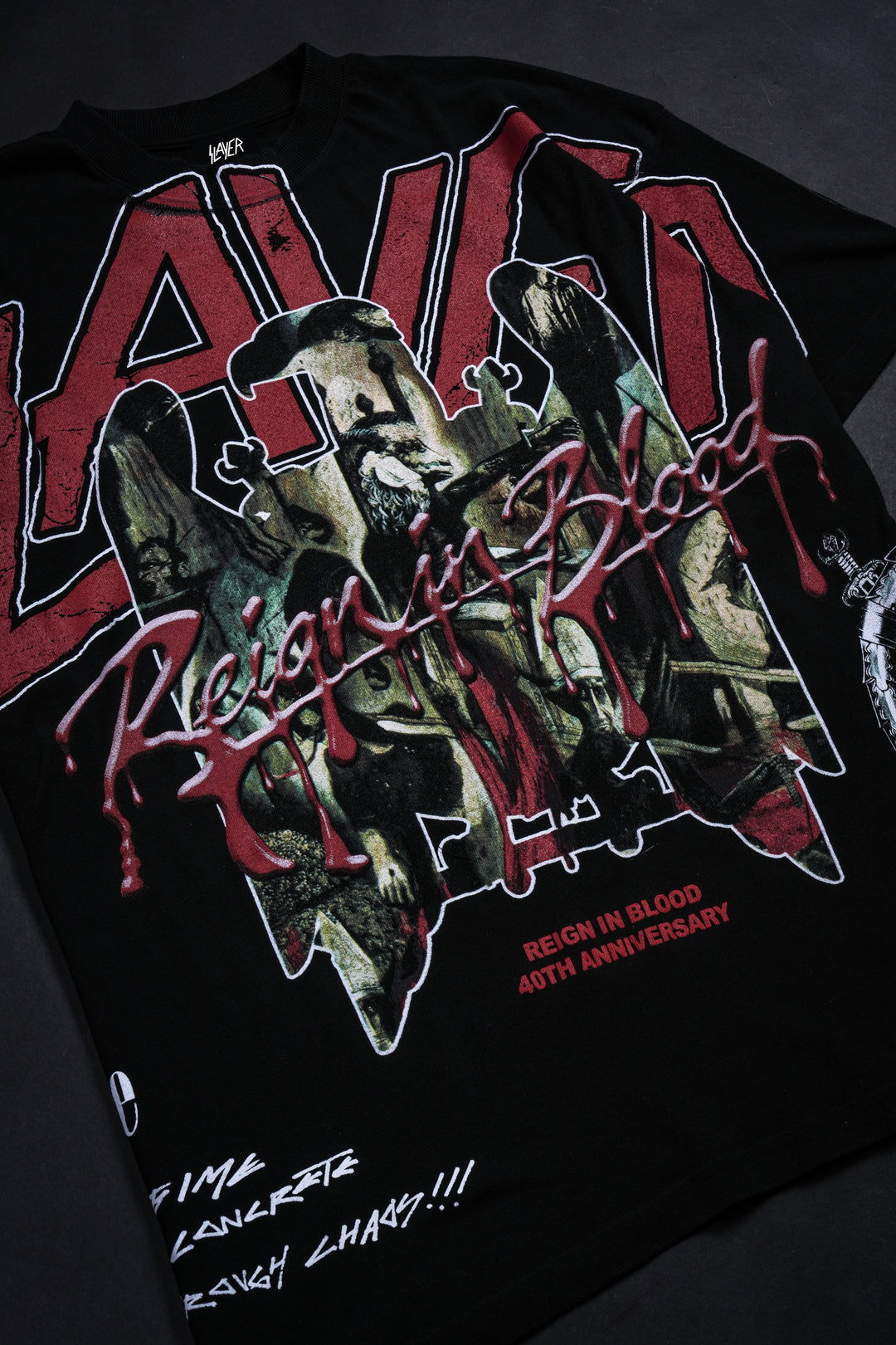 Civil x Slayer Blood Reign American Classic Oversized Tee in Black