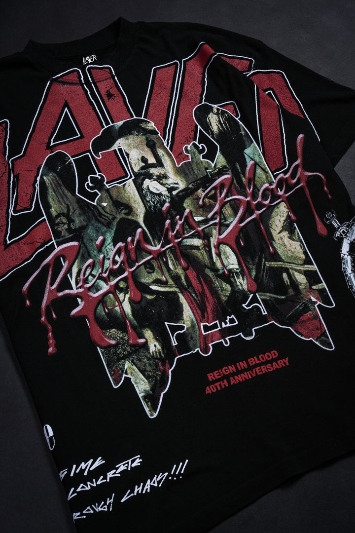 Civil x Slayer Blood Reign American Classic Oversized Tee in Black