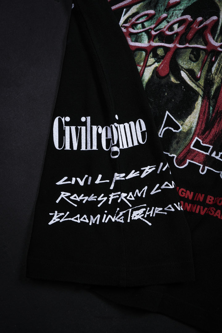 Civil x Slayer Blood Reign American Classic Oversized Tee in Black