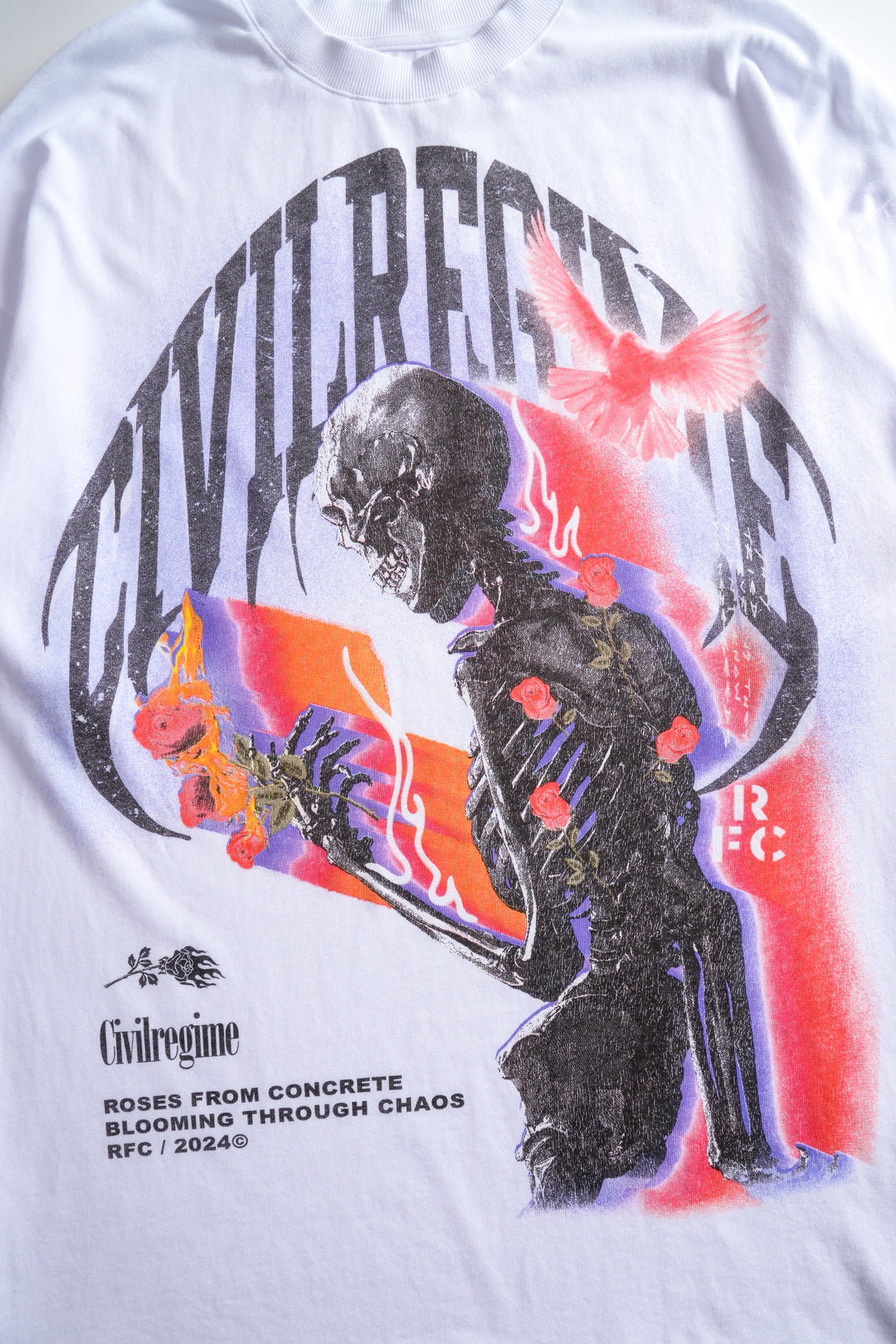 Ultra Bloom Reap American Classic Oversized Tee in White