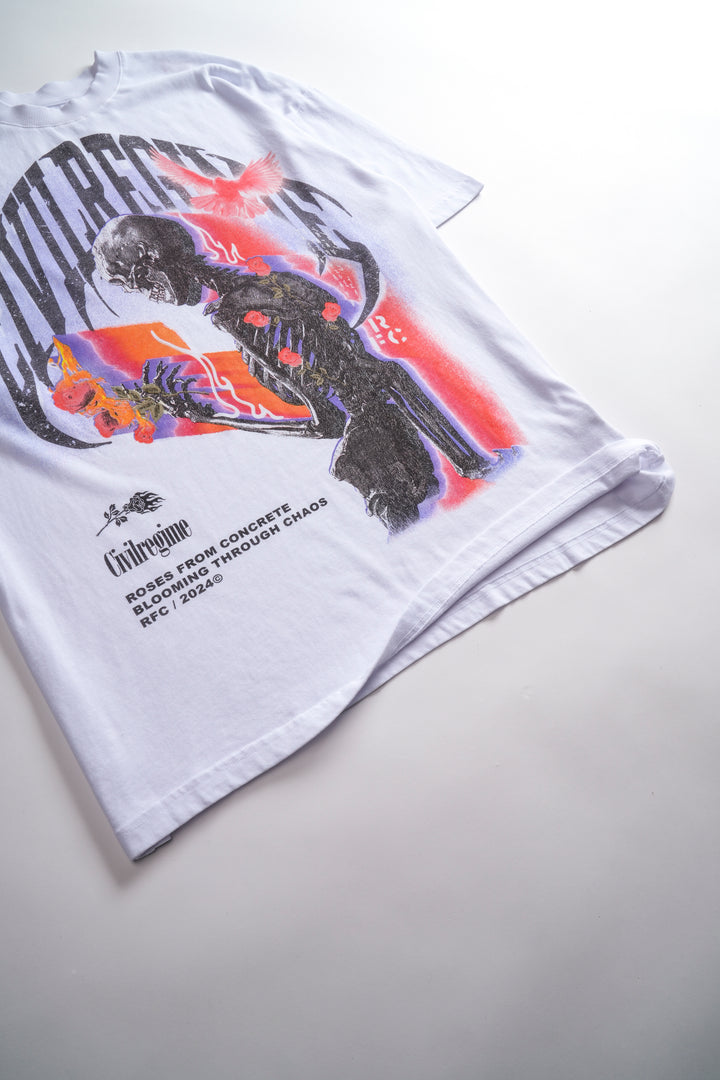 Ultra Bloom Reap American Classic Oversized Tee in White